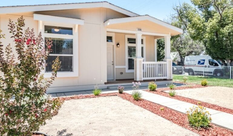 A manufactured home in San Bernardino