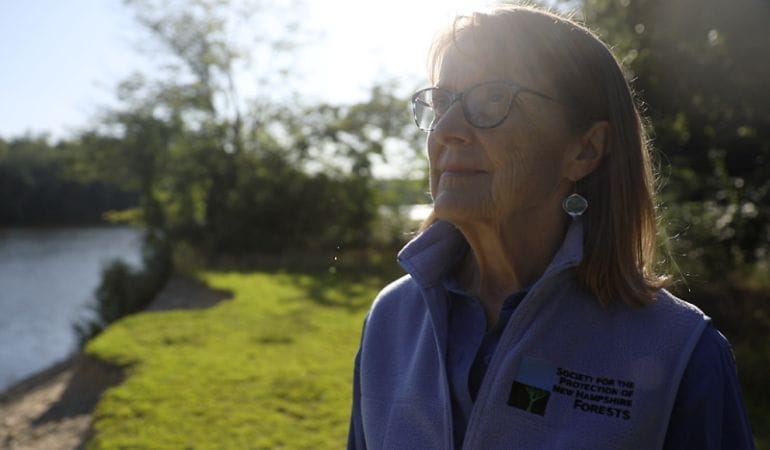 Jane Difley stands outside