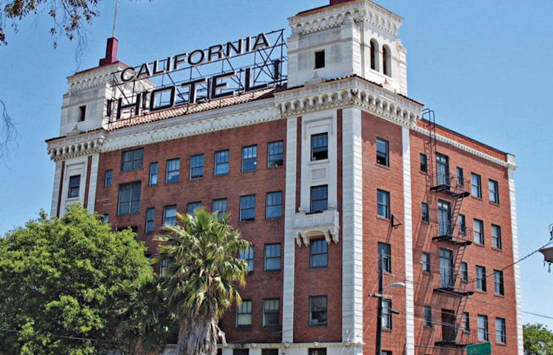This image shows the California Hotel.