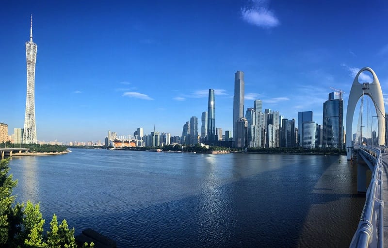 Skyline view of Guangzhou