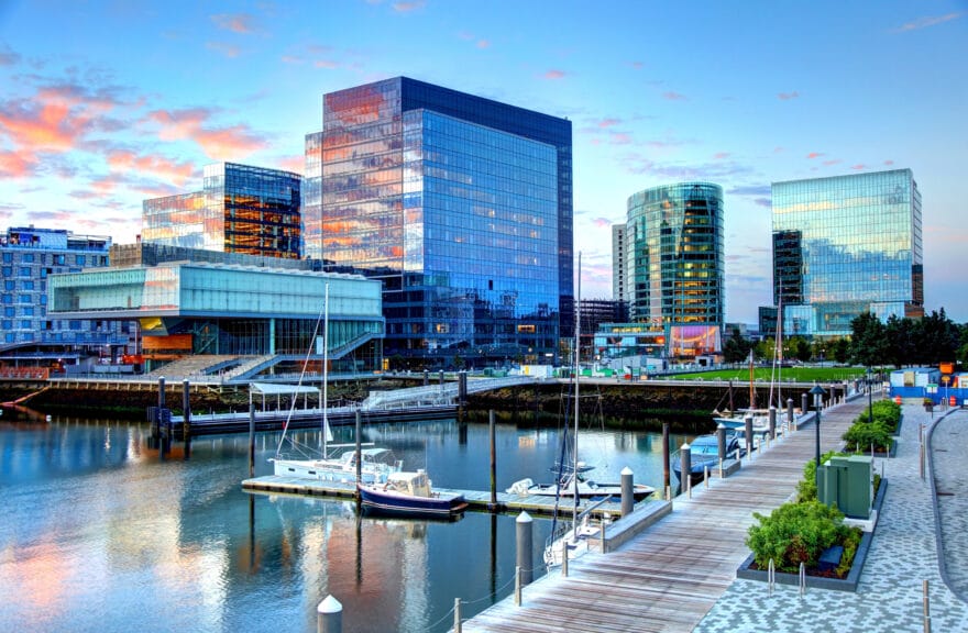 Boston's Seaport District.