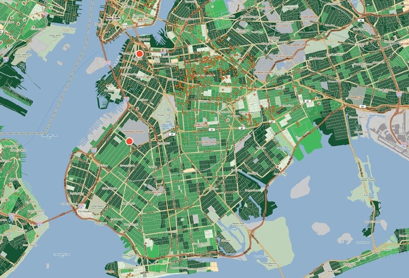 Map of Brooklyn