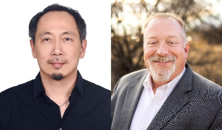 Portraits of Tzuchin Lin and Peter Culp