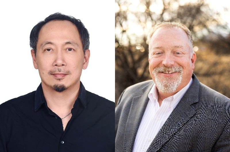 Portraits of Tzuchin Lin and Peter Culp