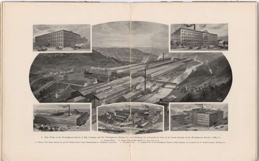 Historical photos of factory buildings