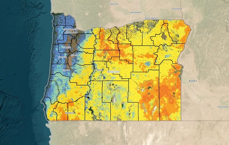Oregon Wildfire Risk Map