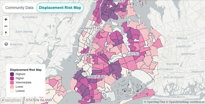 New York City Displacement Risk Map