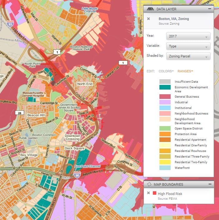 Zoning and flood risk in Boston